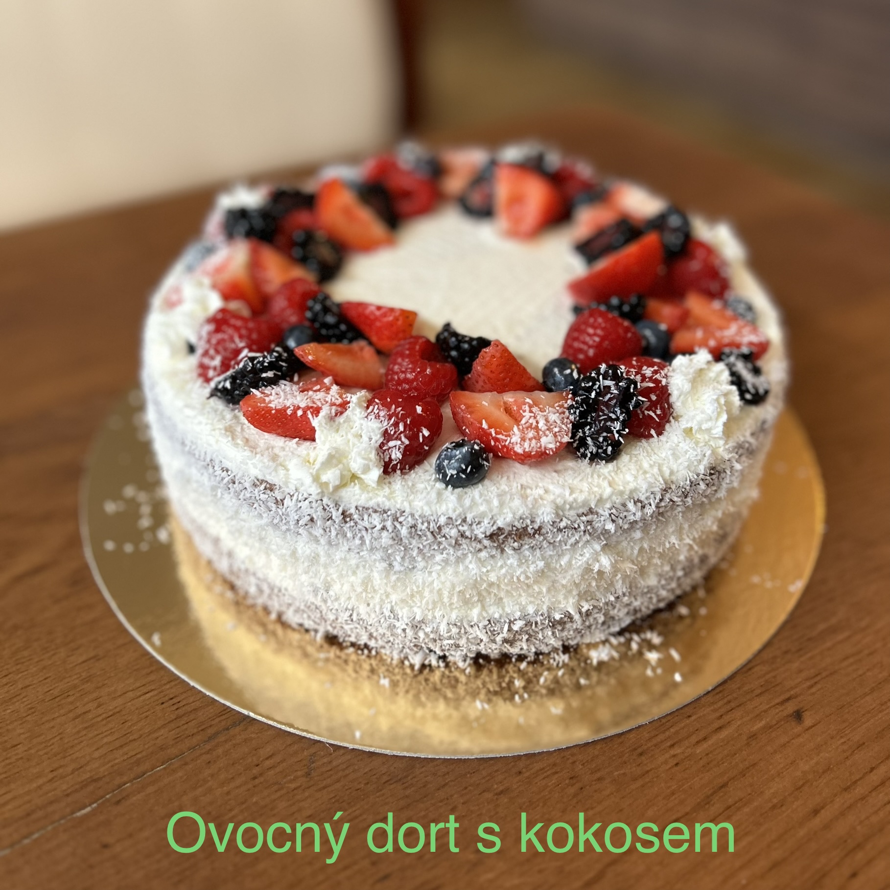 Ovocný s kokosem bez lepku vel. L 25cm