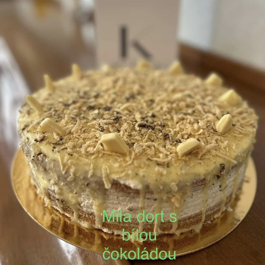 Mila dort s bílou čokoládou bez lepku vel. S 17cm