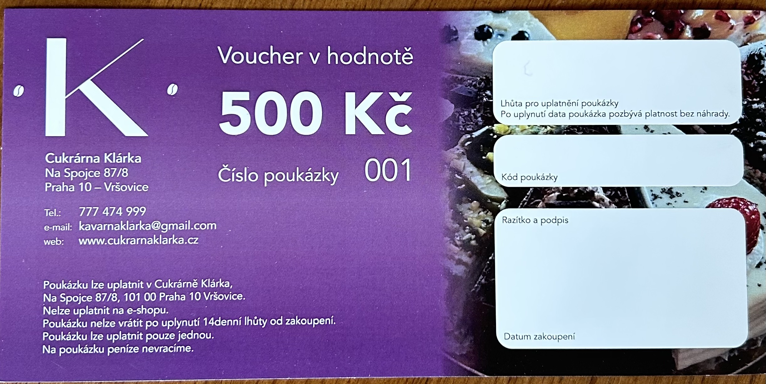 Dárkový poukaz 500,-kč